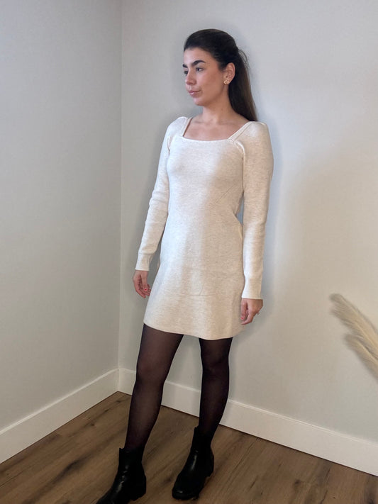 Vanilla latte sweater dress